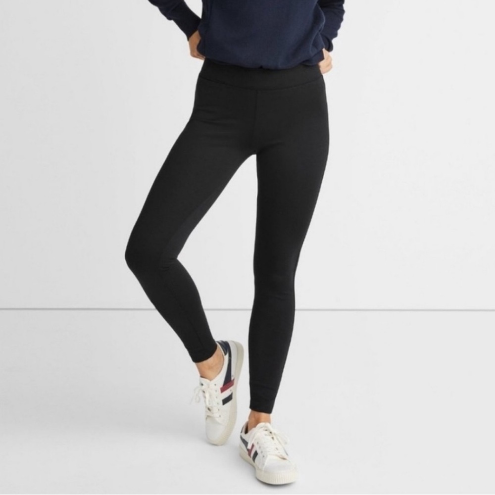 American Giant Black Ponte Pull-On Basic Legging … - image 3